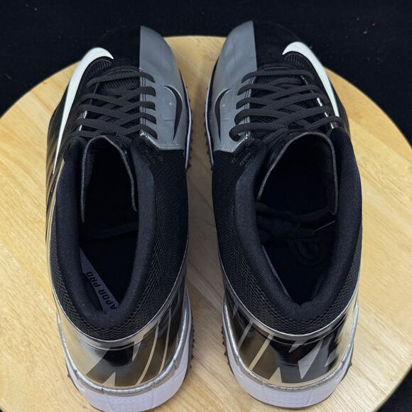 Nike Vapor Pro 3/4 Nubby Football Cleats Black/Silver 527878-010 Men’s Size 13 - Picture 9 of 10